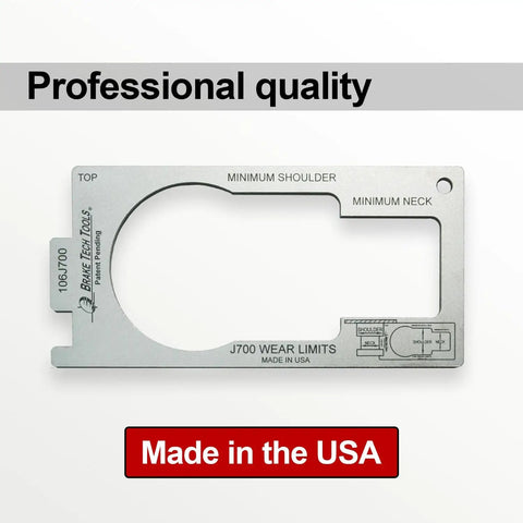 USA Made Fifth Wheel King Pin Gauge for Trailers Rugged Stainless Steel Brake Tool to Check King Pin Wear Height and Squareness Quickly and Precisely Today. stainless steel wear gauge, Made in USA
