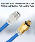 Dope Bowden Tubing Kit 1M XS Series 1.75mm Filament with PC4 M6 and PC4 M10 fittings detail