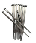 Ten pieces of Eight Inch Gutter Screws With Rust Resistant Coating For Quick Fixes On Six Inch Gutters Pack Of Ten Stainless Steel 304 Screws