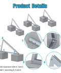 Adjustable Solar Panel Mounting Brackets Kit System 30 To 45 Degree Tilt Aluminum Ground Mount installation steps.