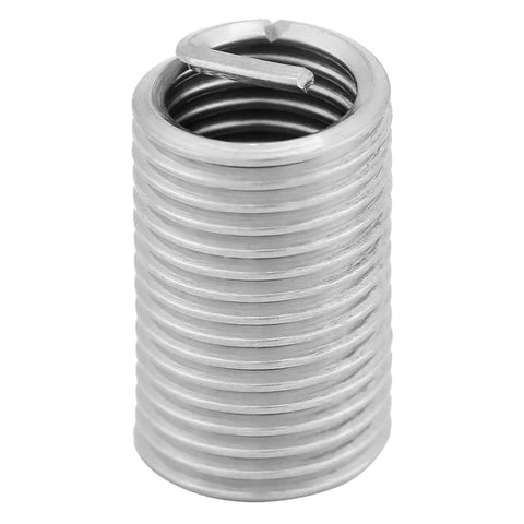10 Pcs 304 Stainless Steel Wire Screw Sleeve Inserts Thread Repair Kit M8x1.25x3D for bolt hole repair and vibration dampening