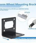 2 Pack 370 DC Motor Mounting Bracket With Worm Gear Fixed Holder And Screws For DIY Builds Durable L Shaped Mount For JGY370 And A58SW31ZY 5840
