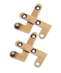 Hidden Door Hinge Set For Secret Bookcases And Concealed Doors, Heavy Duty Pivot Hinge With Bronze Finish, 2 Pack