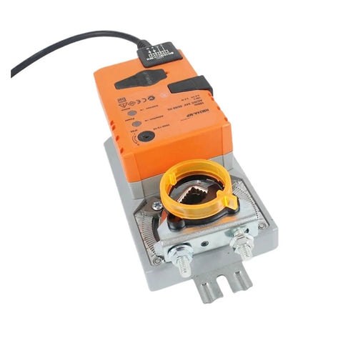 Heavy Duty Communicative Damper Actuator Nm24aMp for HVAC systems, showing motor and mounting features, designed for commercial use.