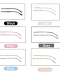 Universal Eyeglass Replacement Temples Black Glasses Arms Legs Complete Repair Set With Screwdriver And Screws in various colors.