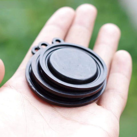 Set of 10 black 50mm water pressure diaphragms for gas/water heater fittings
