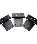 3.5 Inch Shed Hinges Square Barn Door Hinges Heavy Duty Gate Hinges Black Six Pack With Screws Included, Durable Iron for Exterior Doors