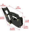 Universal Backhoe Thumb Excavator Attachment For 3.25 Inch Boom Width Bolt On heavy duty claw tractor accessory with dimensions