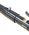 Close-up of 18 Inch Air Pneumatic Needle Scaler for quick paint and rust removal with 5000 BPM and 19 needles, metal body detail