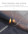 Aluminum foil showing fire resistance in Fireproof And Dustproof 3D Printer Enclosure With Constant Temperature Control.