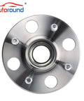 Front view of Rear Wheel Bearing And Hub Assembly For Honda Civic 2001-2005 And Acura EL 2001-2005 4 Lug With ABS