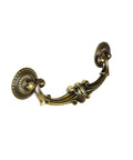 Antique English Bail Pull For Cabinets And Dressers, 7-1/4 Inch Overall Length, 1-1/4 Inch Projection, 5-1/2 Inch Mounting Hole Spacing, Zinc Alloy Furniture Hardware, Vintage Style Drawer Pulls, 2 Pack.
