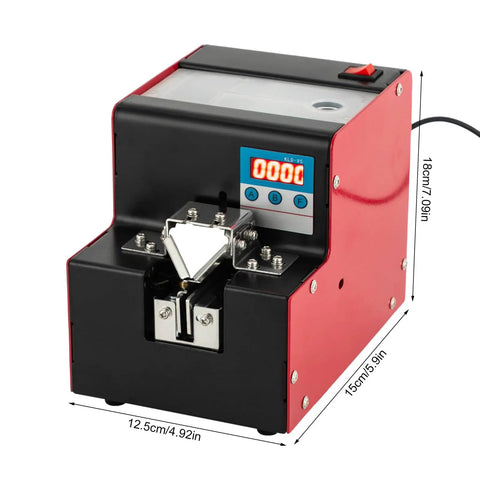 Auto Feed Screw Feeder Machine With Five Speed Settings And Dual Counting Modes For M1.0 To M5.0 Screws, compact design with controls.