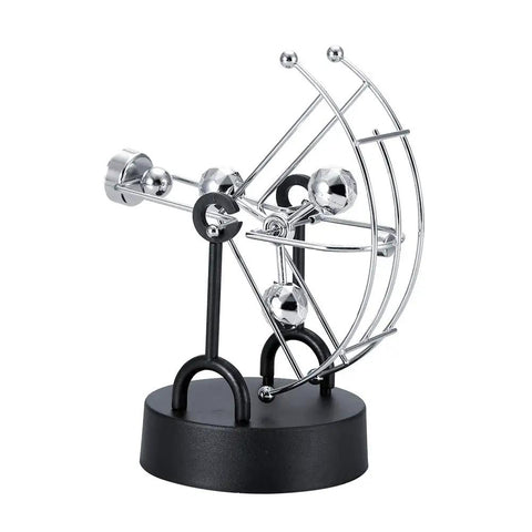 Kinetic Perpetual Motion Galaxy Desktop Gadget Revolving Outer Space Planet Balance Ornament for desk decor.