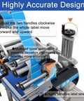 Plug And Go Automatic Flat Bottle Label Applicator Desktop Labeling Machine With Conveyor Belt and Print Coder focused on accurate design features.