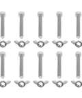 Stainless Steel Butterfly Wing Nuts And Machine Screws Kit 10 Pairs for Easy Hand Tightening at Home Shop and Workplace