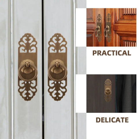 Vintage Brass Pull Handle 3cm by 12cm Cabinet Drawer Knob for Kitchen Wardrobe Door Furniture Replacement Hardware, Classic Retro Style, Easy Install Now