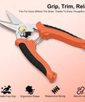 7 Inch Heavy Duty Gravity Shears With Micro Serrated Japanese SUS420J2 Blades, Ergonomic Ambidextrous Grip, Safety Lock