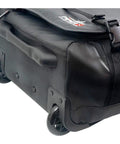 Heavy-Duty Carry-On Wheeled Bag With Huge Capacity, Telescoping Handle, And Rugged Build For Safe Travel Gear close-up of wheels