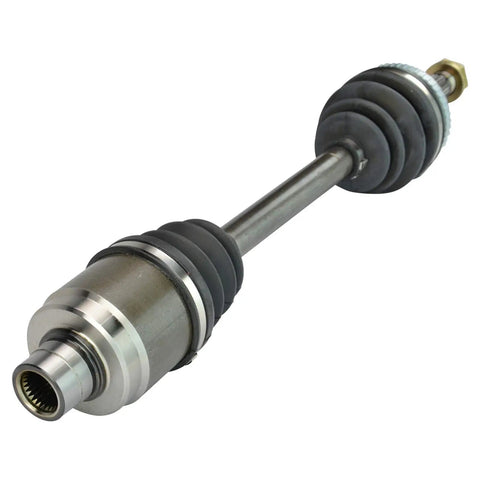 Front Driver Side CV Axle Assembly For 1997 To 2001 Honda Prelude OE Quality Replacement With Neoprene Boot Built To Last For Long Lasting Performance And Smooth Driving No Fuss Install, single axle on white background