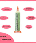 Pro Grade Desoldering Wick With Flux For Electronics Repairs 10 Ft Copper Braided Solder Wick No Clean Flux features