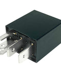 Close-up of Six Pack 12V DC Automotive Relays 40A 5 Pin SPDT High Current Relay Kit with 280 size terminals