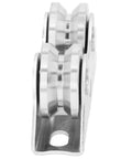 V Groove Wheel Sliding Gate Caster Heavy Duty Rigid Roller With Bracket For Inverted Track Rolling Gate Industrial Carts