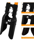 Heavy Duty Post Hole Digger With Fiberglass Handle 58 Inch Sharp Steel Blade For Quick Digging Through Hard Soil And Roots Built Tough