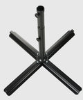 Universal Heavy Duty Patio Umbrella Cross Brace Stand For Outdoor Umbrellas, Aluminum Construction, Fits 9ft And 10ft Models