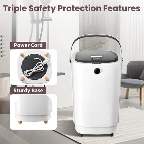 Bucket Style Towel Warmer For Bathroom, Luxury Large Spa Heater That Heats Oversized Towels, Bathrobes, And Blankets In Minutes, Gray