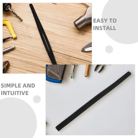 Black Foam Lower Gasket Assembly for Vacuum Sealer Replacement Parts, Heavy Duty Seal Kit to Keep Your Vacuum Fresh, No-Fuss Install, Durable Foam Gasket for Prolonged Sealing, Shock-Resistant and Leak-Proof, black foam strip shown flat for easy install