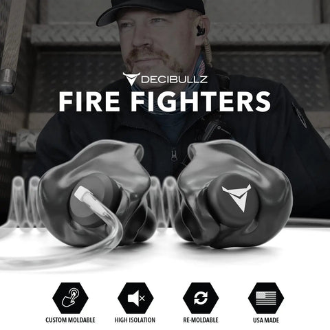 Custom Molded Surveillance Radio Earpiece Set With Thermo Fit For Clear Acoustic Tube Radios, Two Way Radio Headset With Isolation And Noise Reduction For Loud Environments, Stays Put In Any Situation
