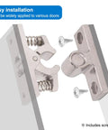 Heavy Duty Spring Loaded Door Lock And Cabinet Latch Double Roller Catch for Doors, Cabinets, Camper, Boat, Caravan, Stainless Steel
