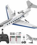 Private Jet Style RC Plane With 3CH Remote 6 Axis Gyro Ready To Fly EPP Foam Toy Dual Battery Pack Beginner Friendly