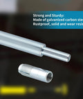 Close-up of Drop In Anchors With Hand Setting Tool Kit For Concrete, 25 Pieces, Expansion Anchors Half Inch Female Thread.