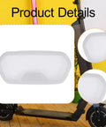 Silicone Dashboard Cover For E2 And E2 Pro Electric Scooters Clear Display Screen Protector Waterproof Scratch Resistant Case Easy Install Dashboard Shield For Scooter Console White