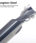 HOZLY 6mm neon CNC router bit; tungsten carbide end mill with spiral flutes for neon sign slotting