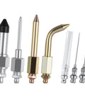 7 Piece Grease Gun Accessory Kit With 3 Grease Needle Nozzles, 1 Needle Dispenser, Rubber Joint Fitting, Bent And Straight Nipple Nozzles