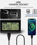 USB charge socket on LCD Display Meter KT LCD3U All In One With USB Interface And Waterproof Plug