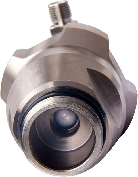 Close-up of Aftermarket 248-204 Airless Spray Pump for Ultra Max II 695 795 and 3900 Series with stainless steel components