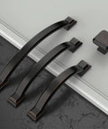 Oil Rubbed Bronze Cabinet Pulls 30 Pack With 3 Inch Hole Centers Arch Handles For Kitchen Cabinets Bathroom Vanity Dresser Drawers Easy Install Hardware Replacement ZH0016 displayed on a surface