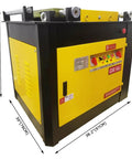 Heavy Duty Electric Rebar Bender Workhorse With Foot Pedal 50 Mm Max Capacity Steel Table Bending Machine 208V Three Phase Power side profile view