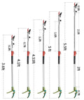 Extendable Pruner With Rotating Blade Head For The Yard, Lightweight Aluminum Pole Reaches 3.67 To 5.45 Feet To Cut Branches Up To One Inch