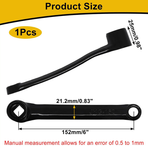 152mm Left Crank Arm Replacement For Diamond Hole Bicycles 13mm Hole Diameter Durable Black Anodized Build