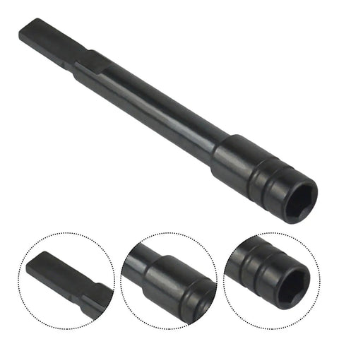 Driver Extension Rod Adapter And Extend Tool For Quick Easy Pull Heavy Duty Multi Tool Accessory with black steel finish