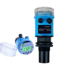 Ultrasonic Level Meter With 4 To 20mA Output Integrated Sensor for silo and water level measurement, waterproof ABS shell, digital display.