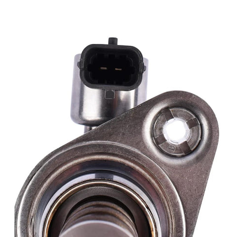 Close-up of a high-pressure fuel pump compatible with GM 3.6L V6 engines showing connector and mounting bolt hole.