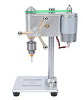 Heavy Duty Mini Benchtop Drill Press With Precise Variable Speed Control showing sturdy aluminum alloy frame and JT0 chuck.