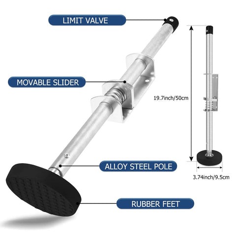 Heavy Duty Ladder Levelers With Anti Slip Steel Pole And Adjustable Extension Legs, alloy steel, rubber feet