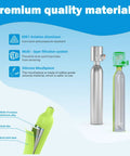Diagram of Dope Mini Scuba System With 0.5L Dual Cylinders And DOT Certified Pony Bottle For Underwater Work And Recreation